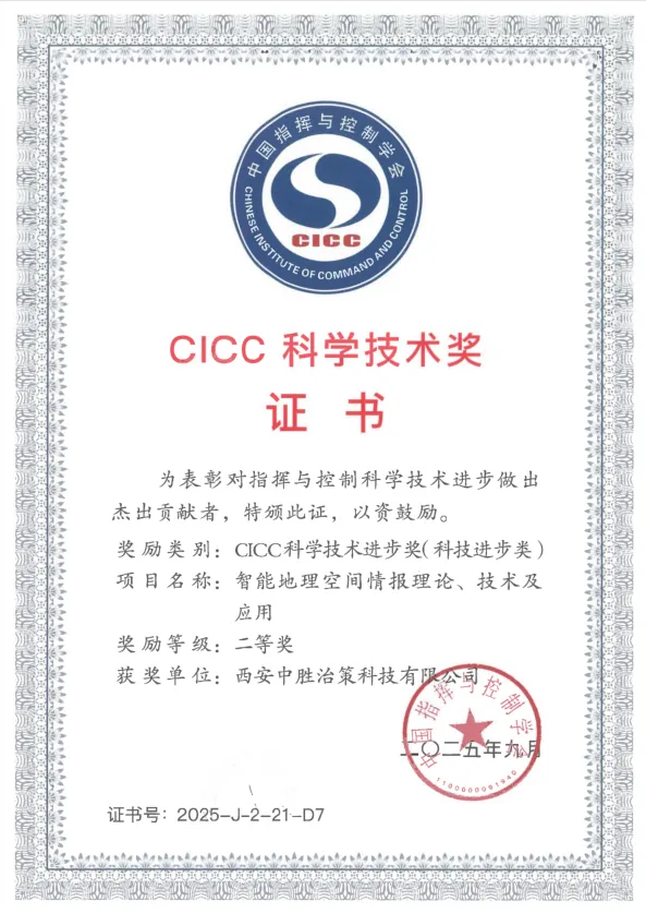 2025 CICC 科学技术进步奖二等奖